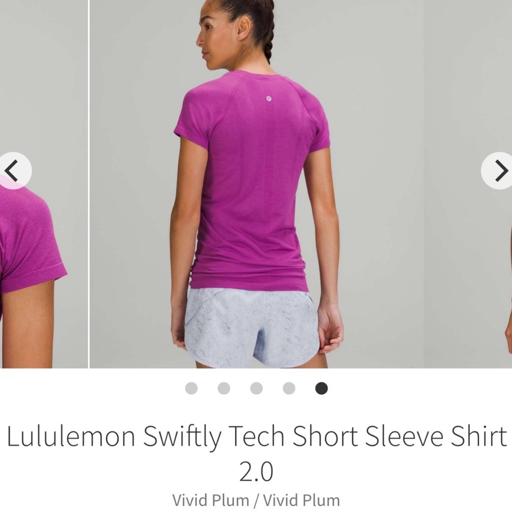 lululemon athletica Swiftly Tech Tee size 12 vivid plum 💜🦄💜